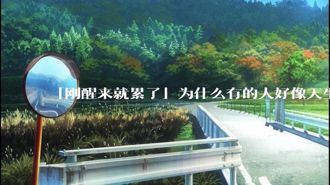 「刚醒来就累了」为什么有的人好像天生精力差？作为低能量人，我们该如何给自己「开源节能」？